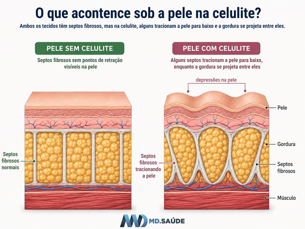 Como surge a celulite