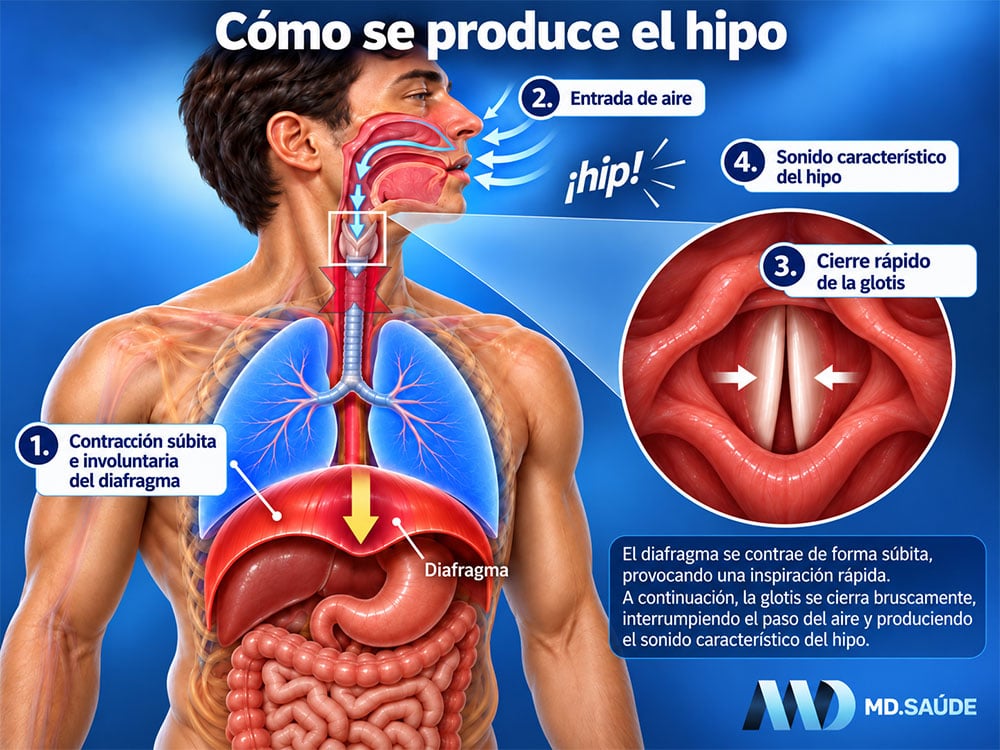 Cómo se produce el hipo