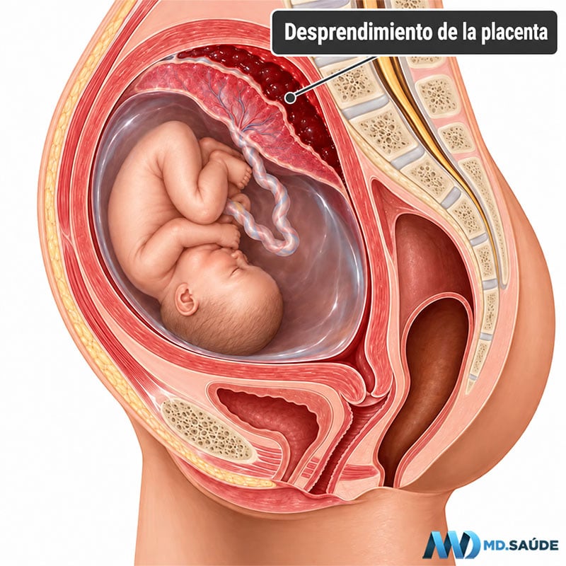 Desprendimiento prematuro de la placenta