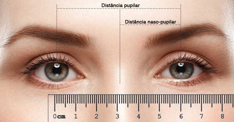 Distância naso-pupilar e pupilar