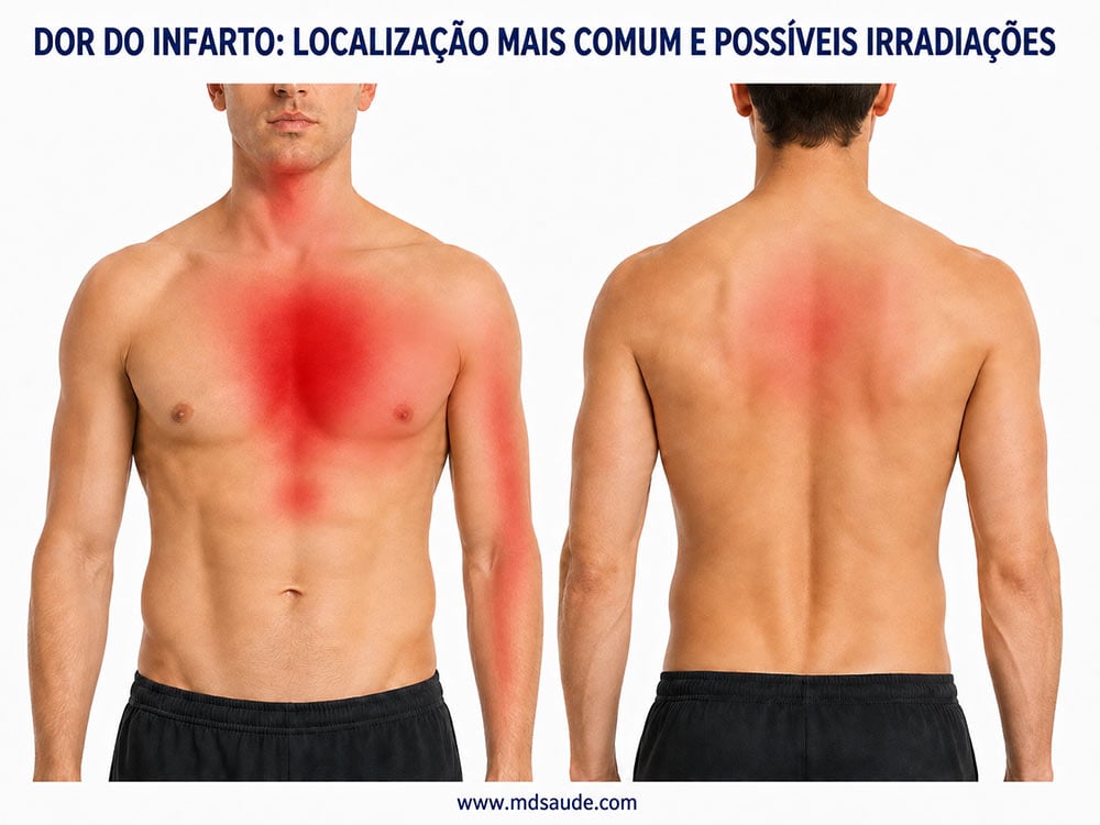 Local da dor do infarto