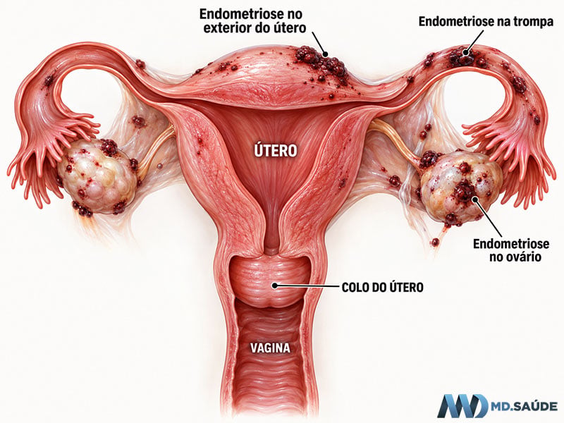 Locais comuns da endometriose