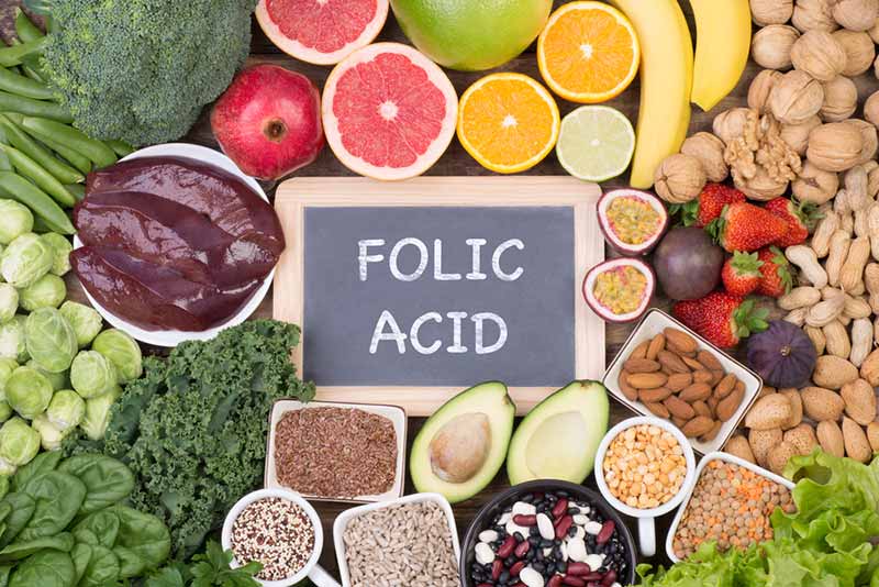 Folic acid-rich foods.