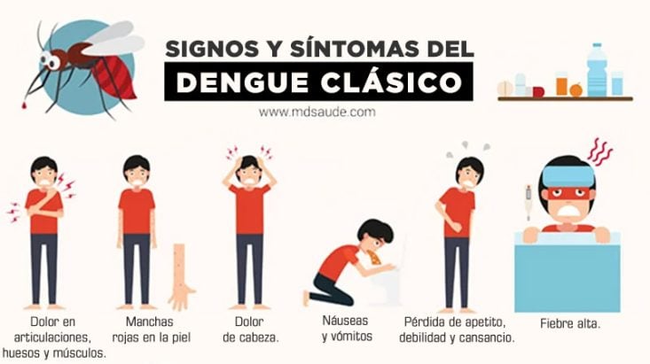 21 síntomas del dengue (clásico y hemorrágico) úde
