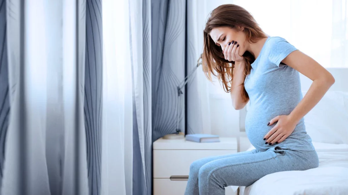 Conceito de sintomas de gravidez