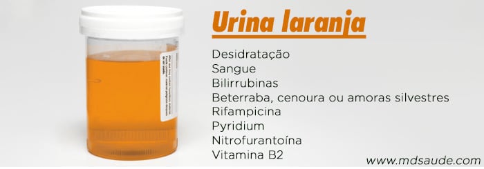 Causas de urina laranja