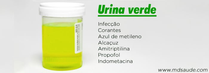 Causas de urina verde